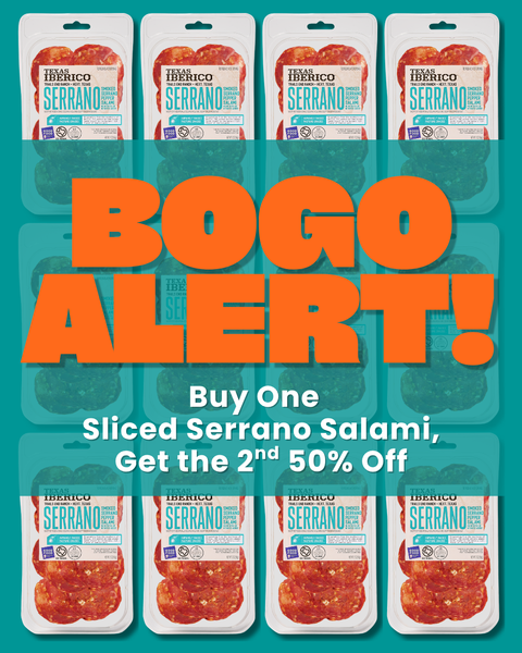 Texas Iberico Sliced Serrano Salami - 1 Pack (2 oz)