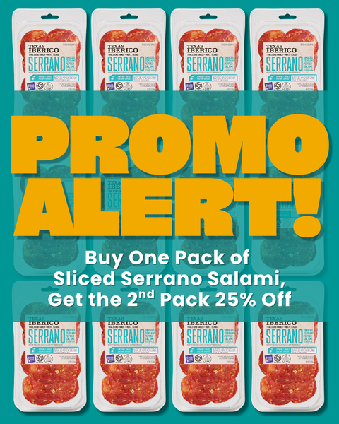 Texas Iberico Sliced Serrano Salami - 1 Pack (2 oz)