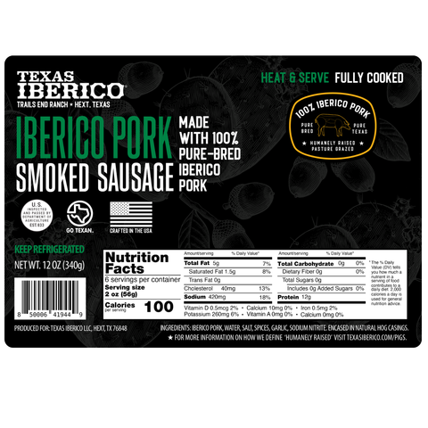 Texas Iberico® Smoked Sausage