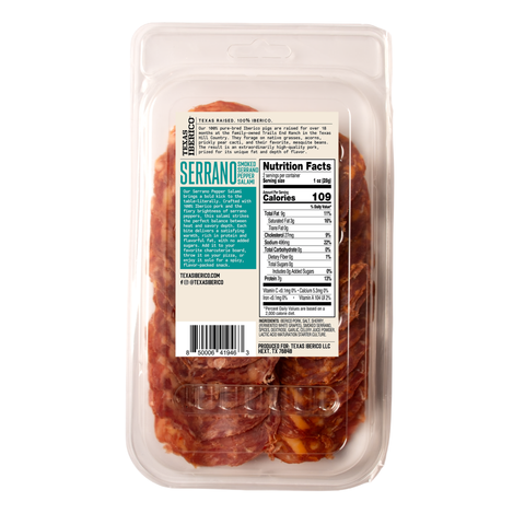 Texas Iberico Sliced Serrano Salami