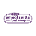 Wheatsville Food Co-op logo with a purple design on a white background